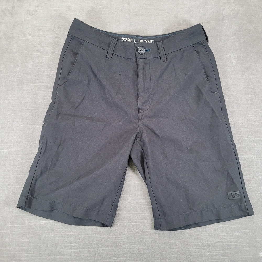 Billabong Submersibles Shorts Kids 26 Black Hybrid Walkshorts Swim Trunks